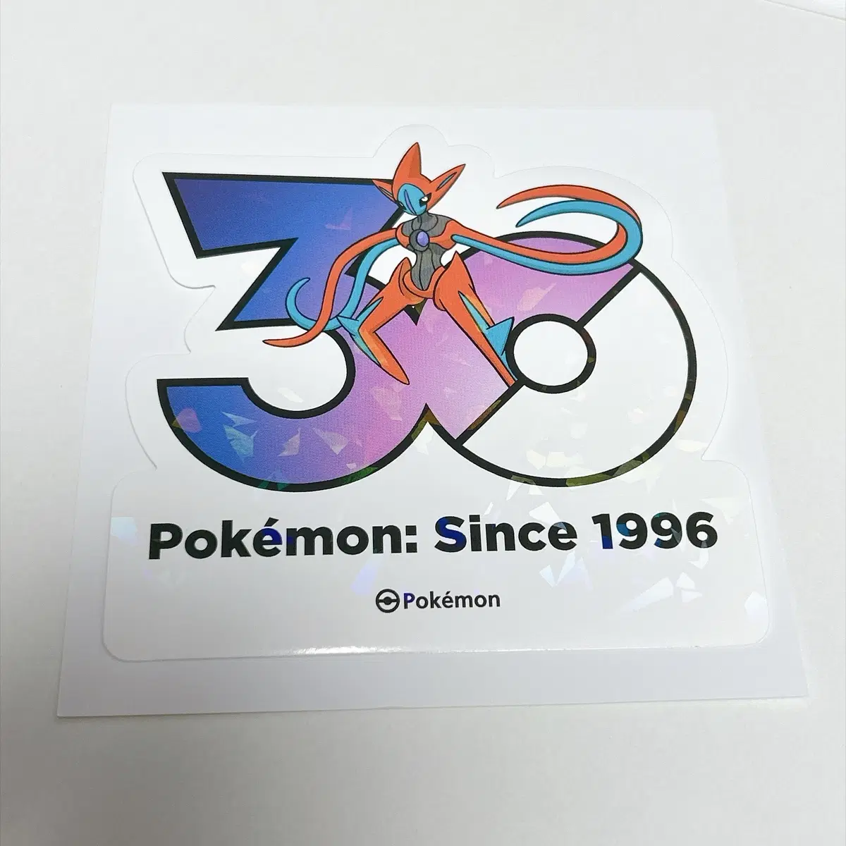 포켓몬스터 포켓몬 30주년 테오키스 어택폼 로고 스티커