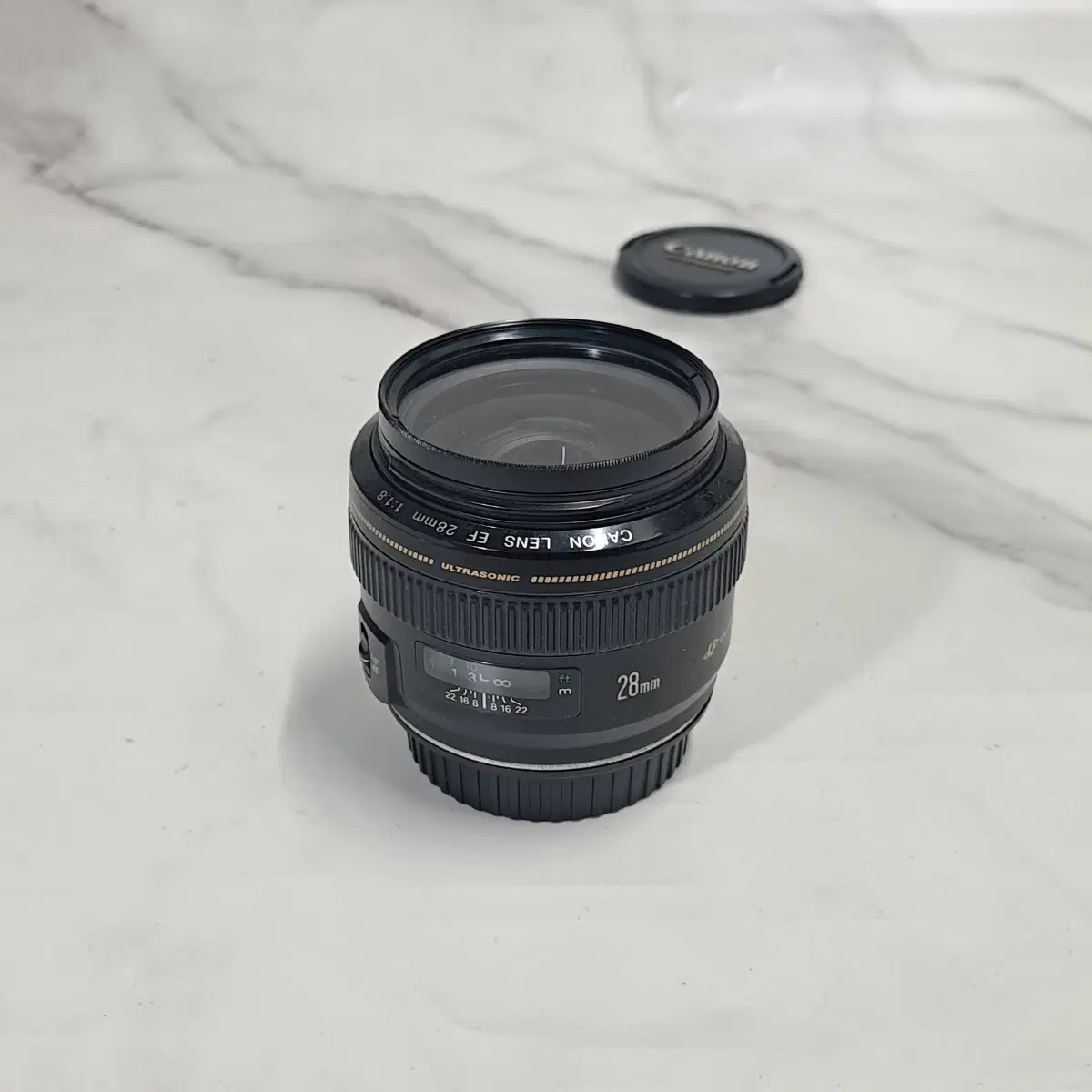 상태 좋은! 캐논 EF 28mm F1.8 USM 단렌즈