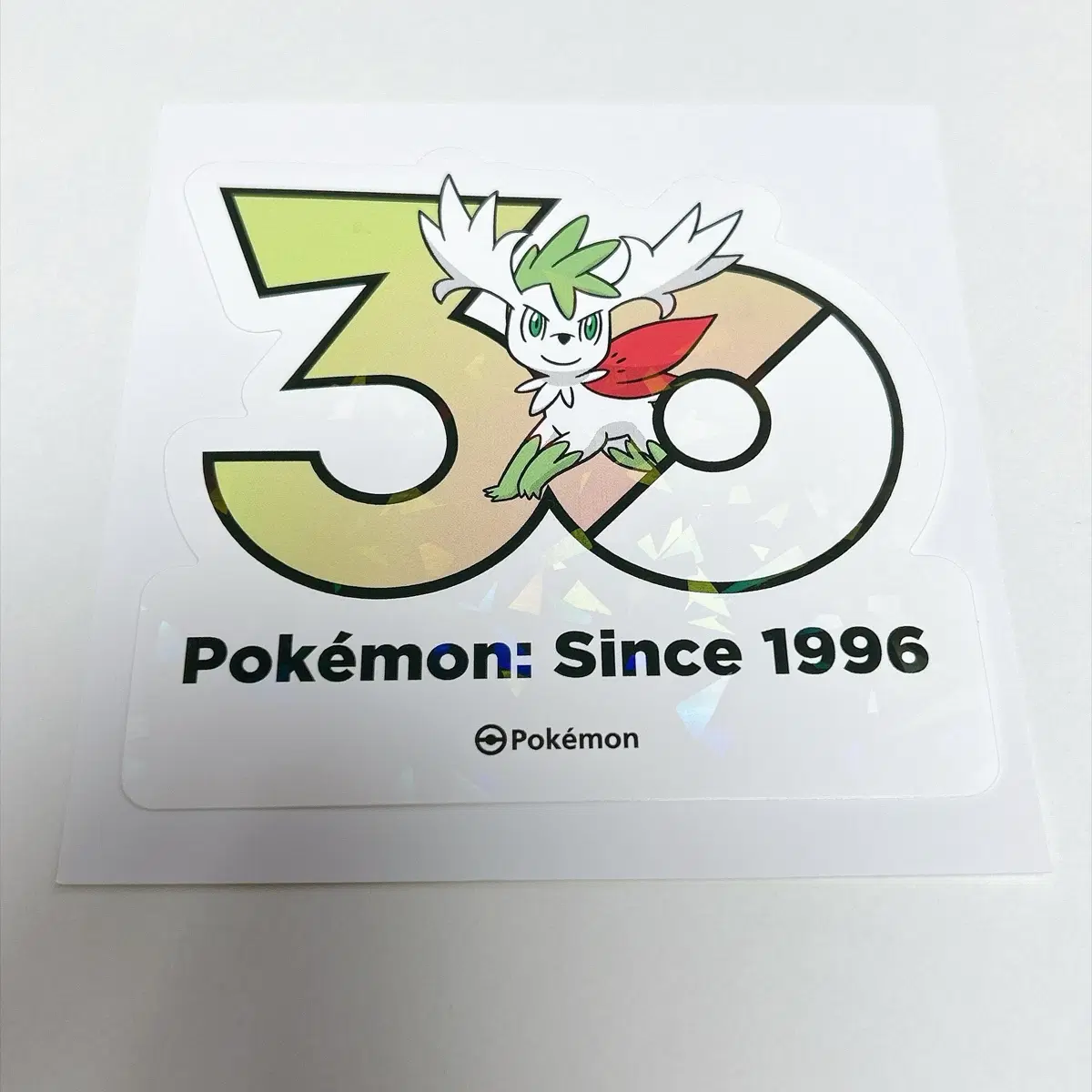 포켓몬스터 포켓몬 30주년 쉐이미 스카이폼 로고 스티커