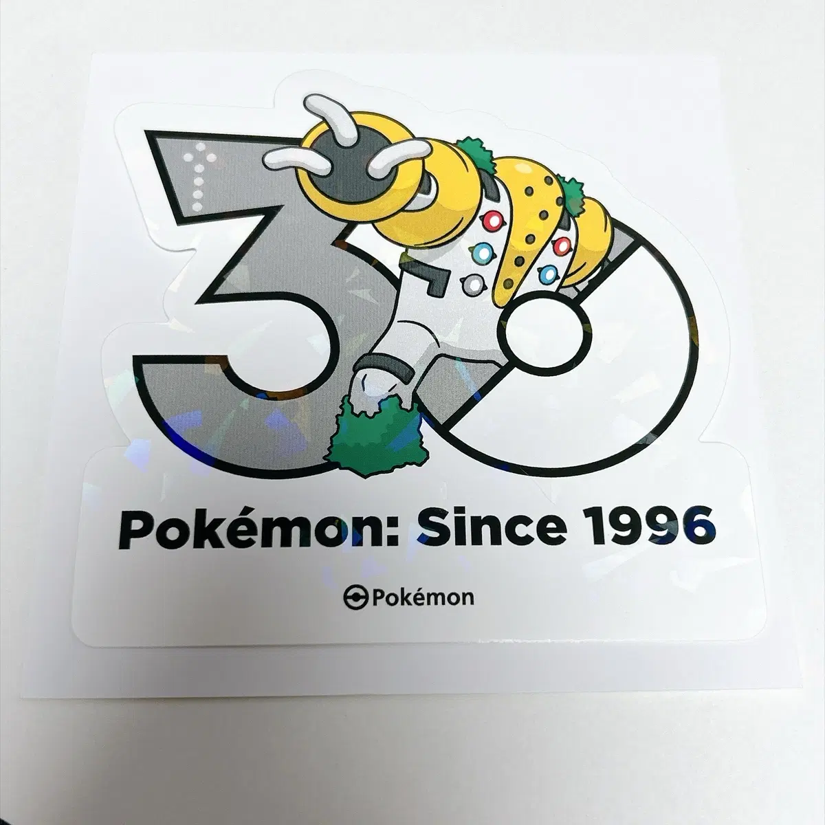 포켓몬스터 포켓몬 30주년 레지기가스 로고 스티커