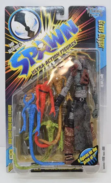 McFARLANE TOYS 시리즈 8 GRAVE DIGGER (피 튀김 없음) 6인치