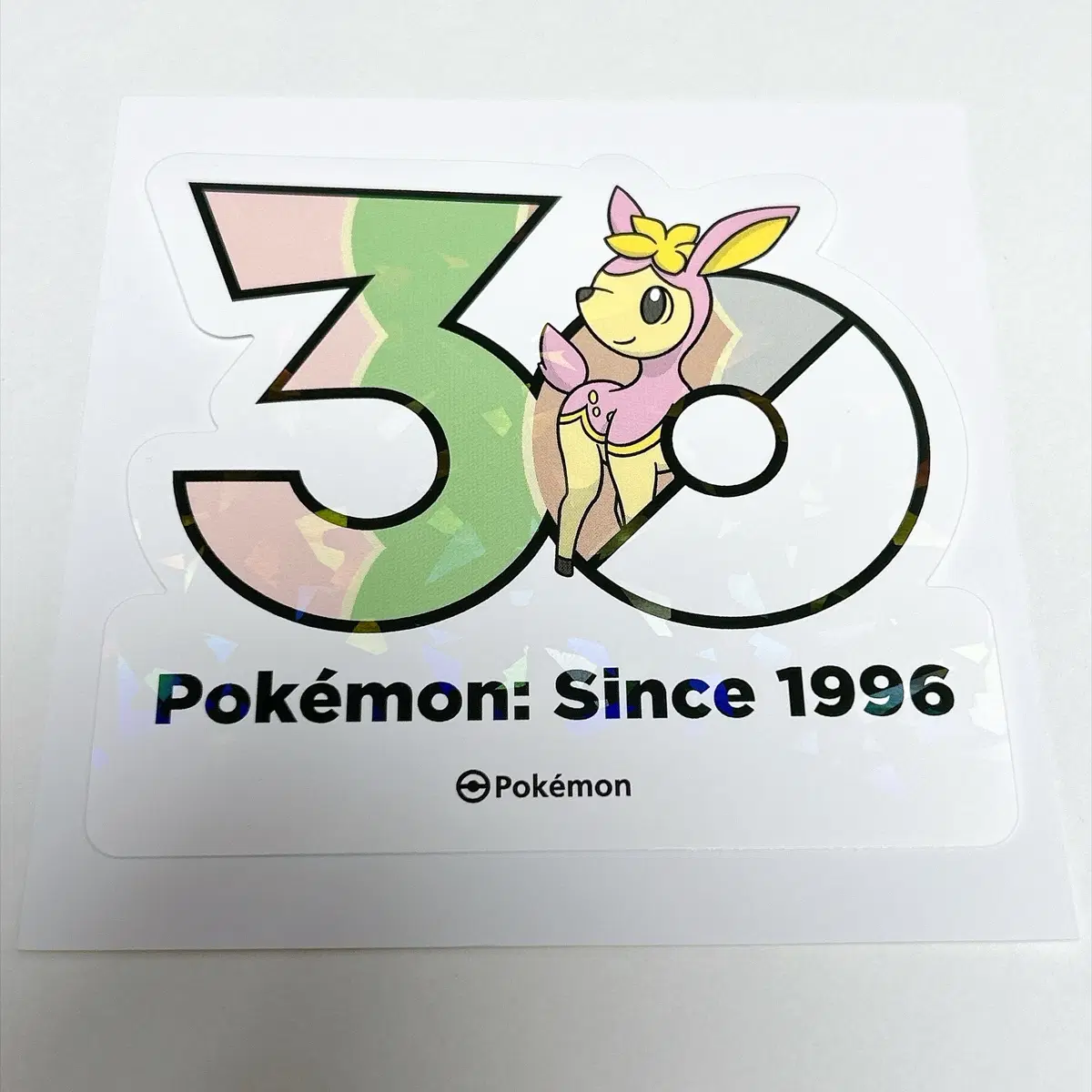 포켓몬스터 포켓몬 30주년 봄 사철록 로고 스티커