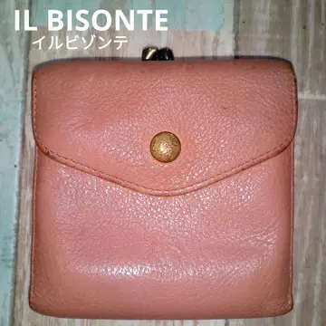 IL BISONTE 지갑 천연 가죽 가마구치 일비종떼 천연 가죽 이탈리아제