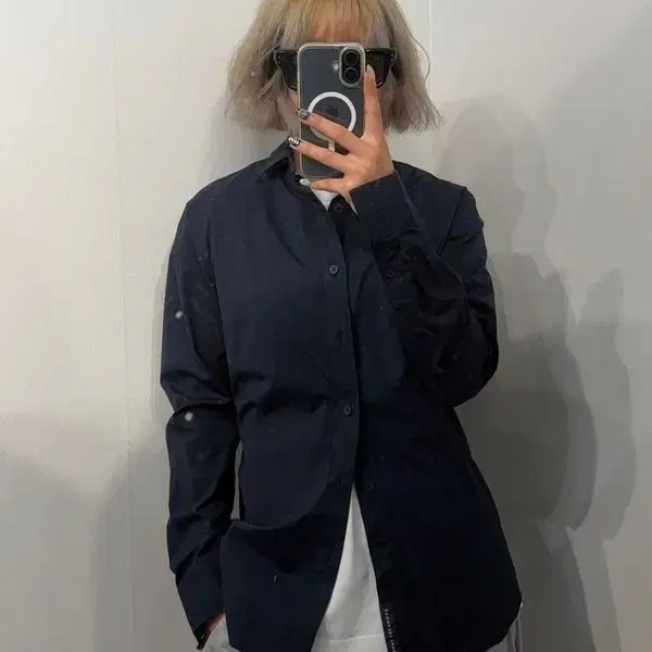 XS 아르마니 익스체인지 셔츠 네이비