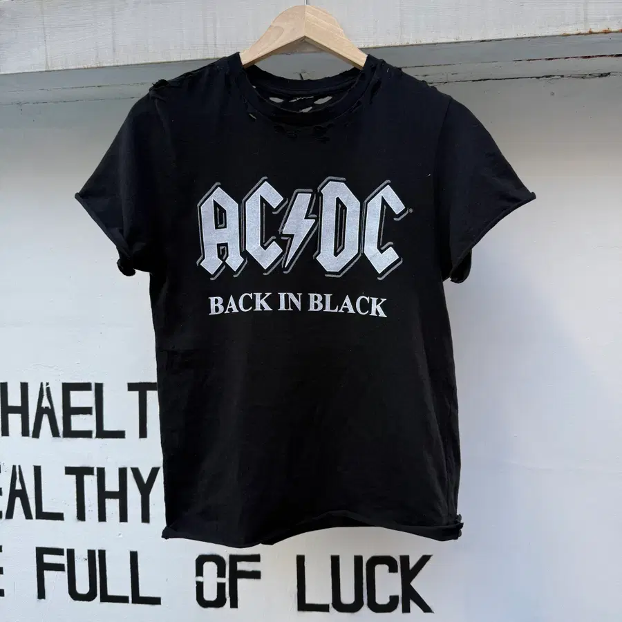 ACDC 데미지 커스텀 밴드티셔츠