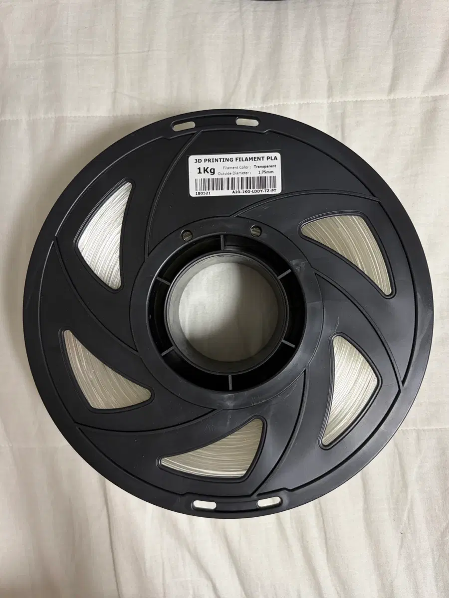 투명 필라멘트 1kg 1.75mm (중고)