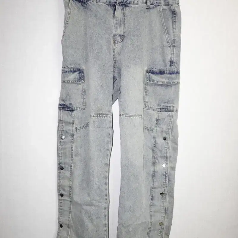 Ice Blue Cargo Denim
