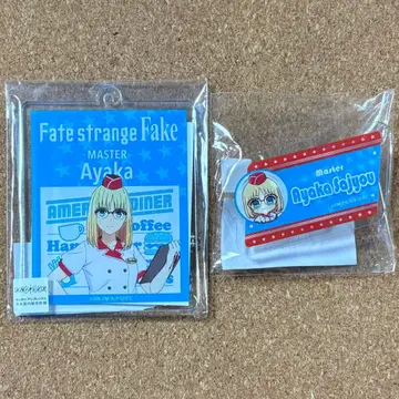 Fate/strange Fake 아야카 네임 배지 & 아크릴 키링 세트