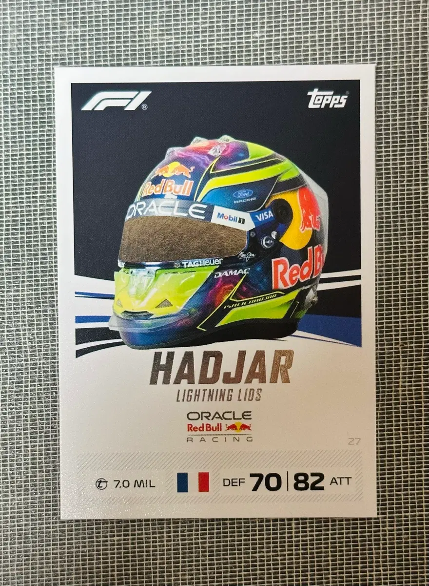 2026 F1 탑스 터보 어택 아이작 하자르 헬멧 카드