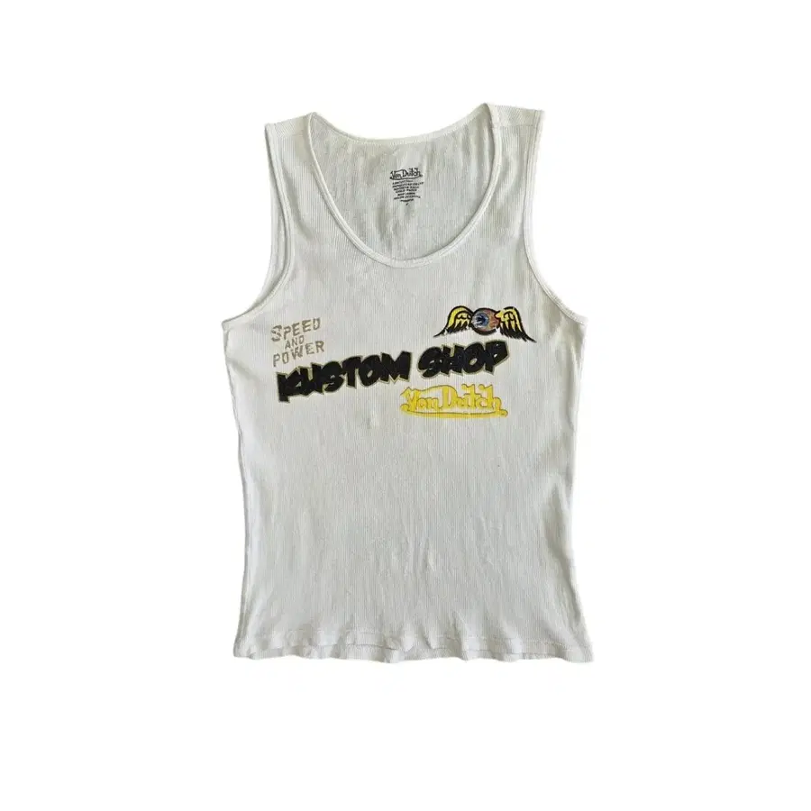 Von Dutch 본더치 빈티지 슬리브리스 잔골지 나시