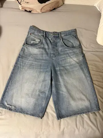 ZARA BAGGY FIT 데님 하프 팬츠 W30 EUR38 새상품급