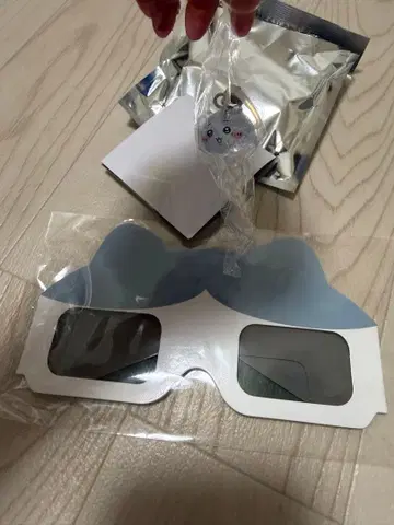 치이카와 파크 메지루시 마메마메 피규어 참 마커 3D 안경
