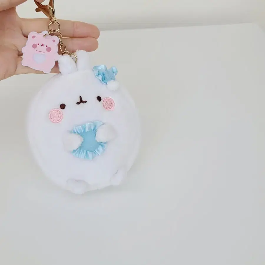 토끼 파우치 키링 가방고리 새상품 하트 몰랑이 에코백 토트백 핑크