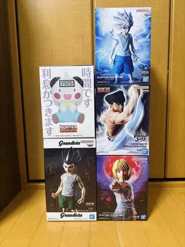 HUNTER x HUNTER 포트클린과 피규어 4개 세트