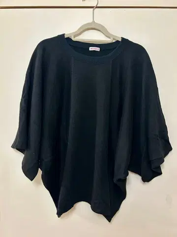 DRESSTERIOR 드레스 돌먼 슬리브 티셔츠 블랙 38