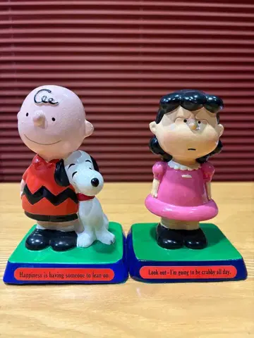 Determined 찰리 브라운&스누피 루시 메시지 인형