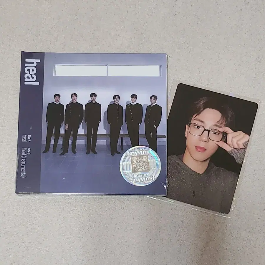 몬스타엑스 언폴드 미니 lp 바이닐 미개봉+너드포카 셔누