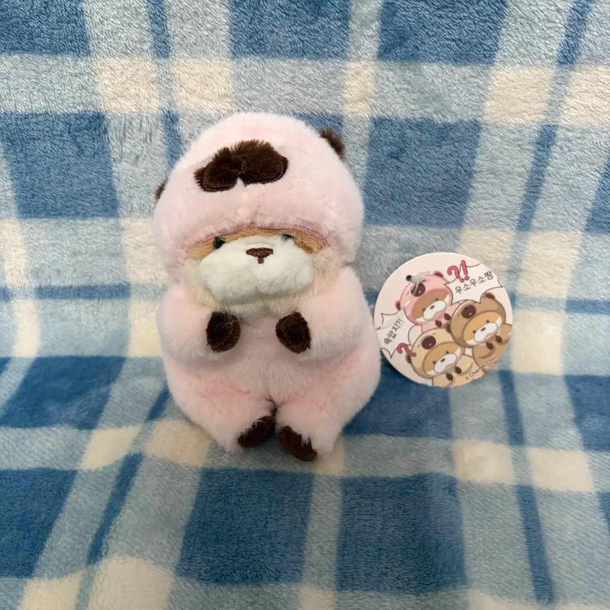 속았지 우소우소짱 (핑크, 12cm) 키링