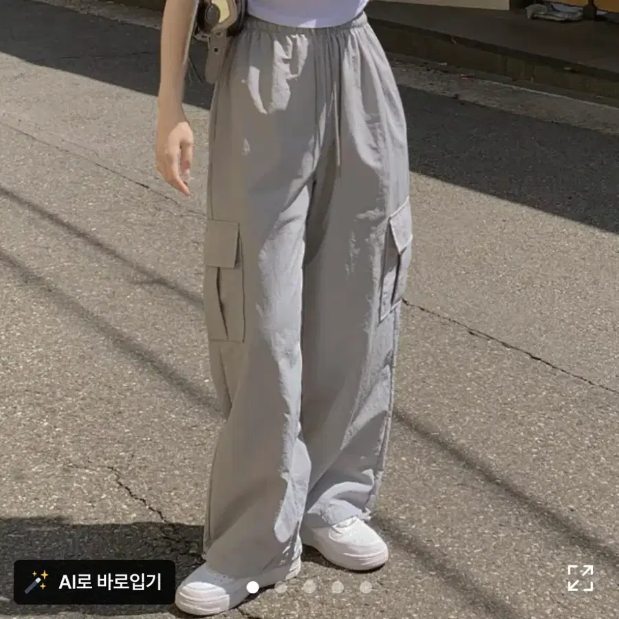 히니크 카고와이드팬츠(숏)