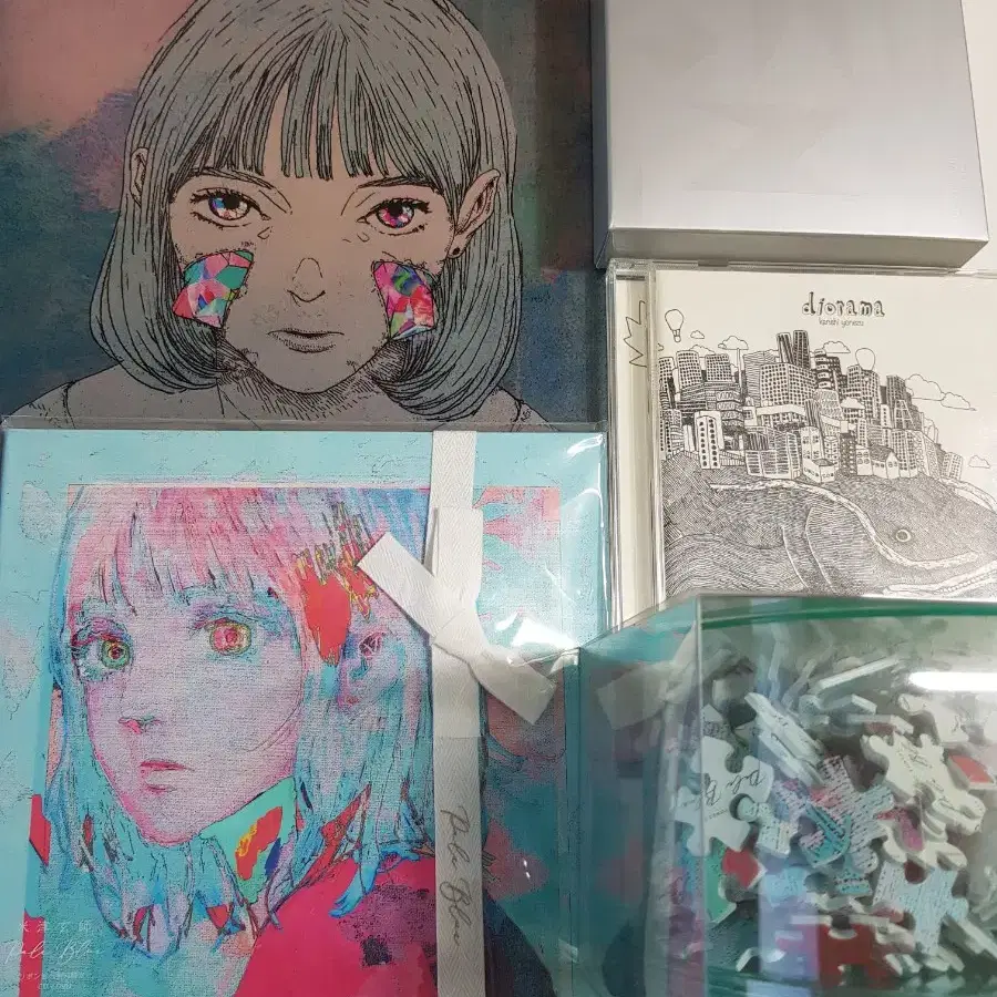 [일괄] 요네즈켄시 pale blue 초회한정판, diorama, 변신 굿즈 거울