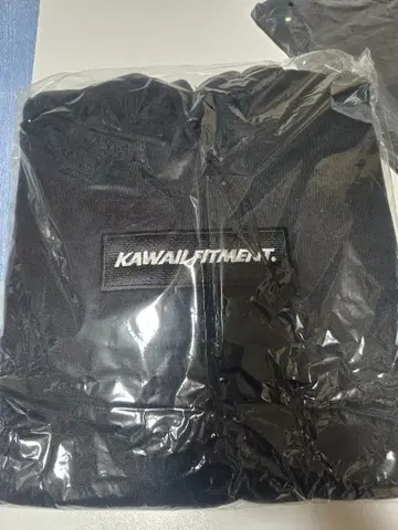 KAWAIIFITMENT 후드티 블랙 L 사이즈