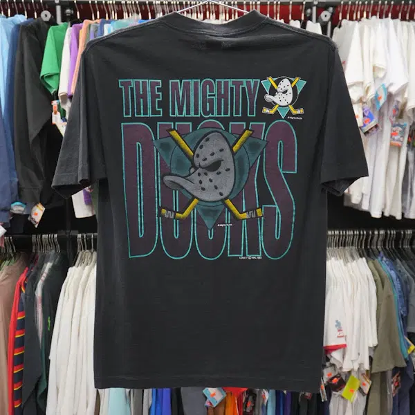 1993년도 데드스탁 빈티지 싱글스티치 The Mighty Ducks 티셔츠