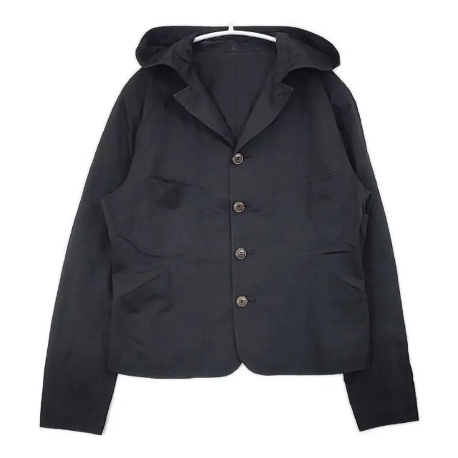y.s yohji hooded button blazer