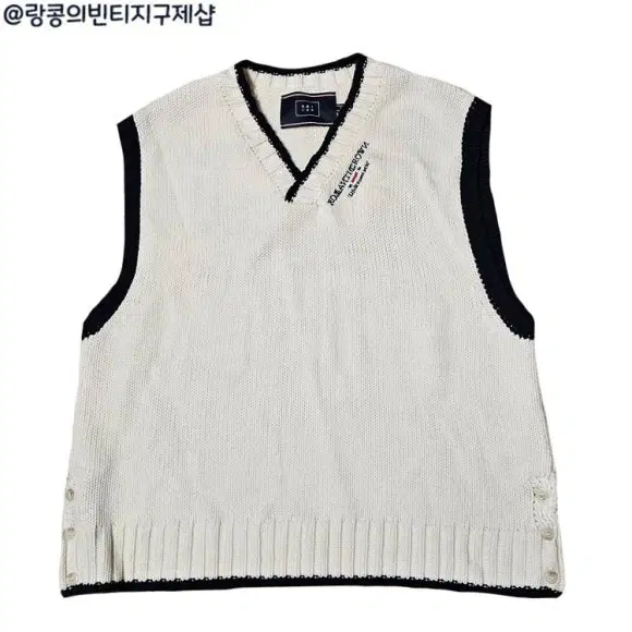 로맨틱 크라운 빈티지 스트릿 니트 조끼