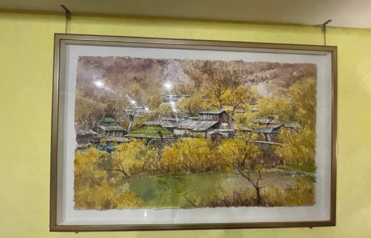 박동신 서양화가의 100호 (봄이 익는 마을 1)