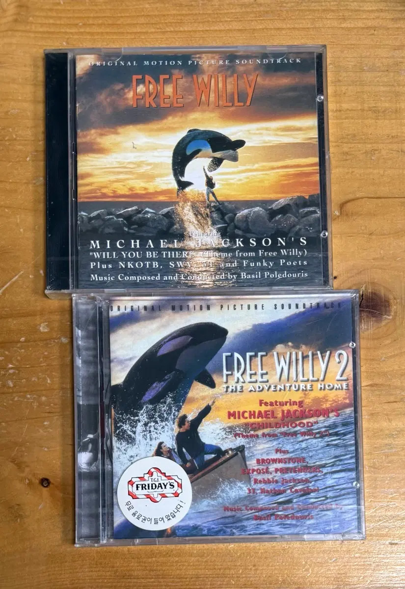 프리윌리 (FREE WILLY) OST 1집, 2집 시디 -미개봉,마이클잭슨-