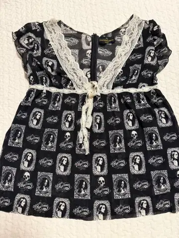 HYSTERIC GLAMOUR 올 패턴 레이스 상의