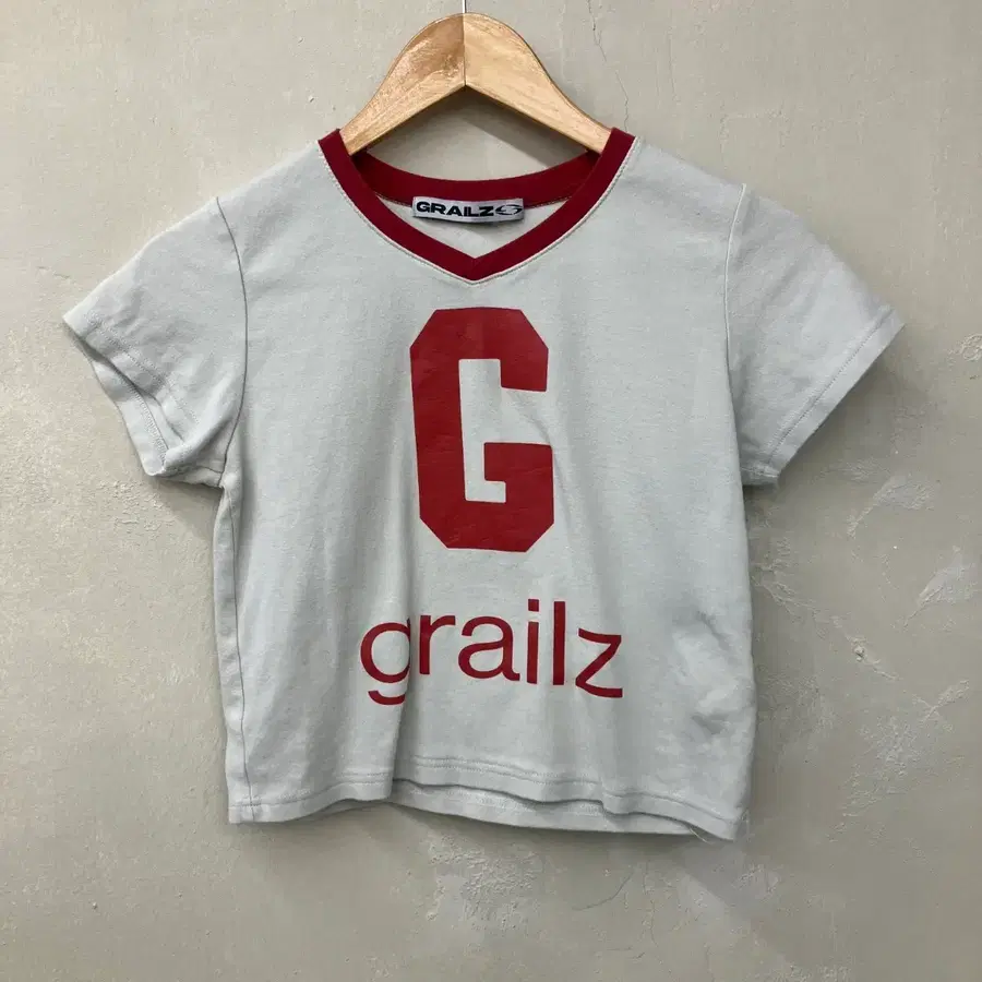 그레일즈 로고 반팔 티셔츠 화이트