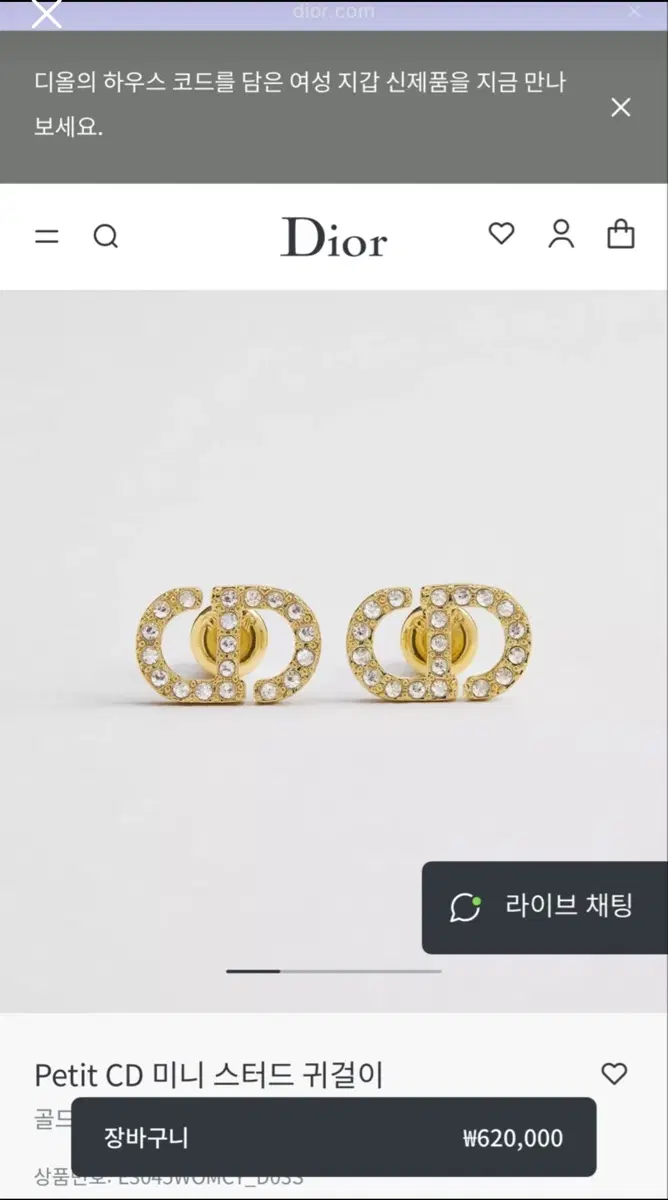 디올귀걸이