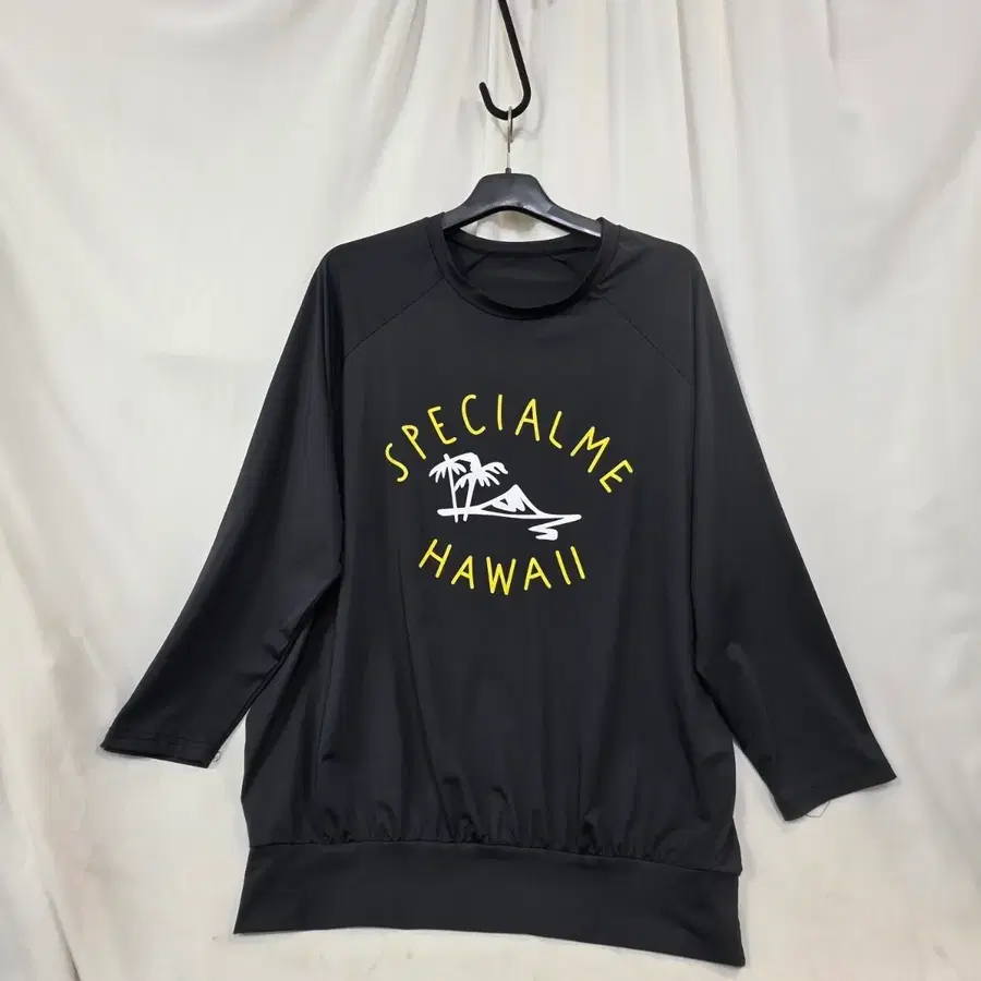 SPECIALME하와이여성 프린팅 긴팔블랙105