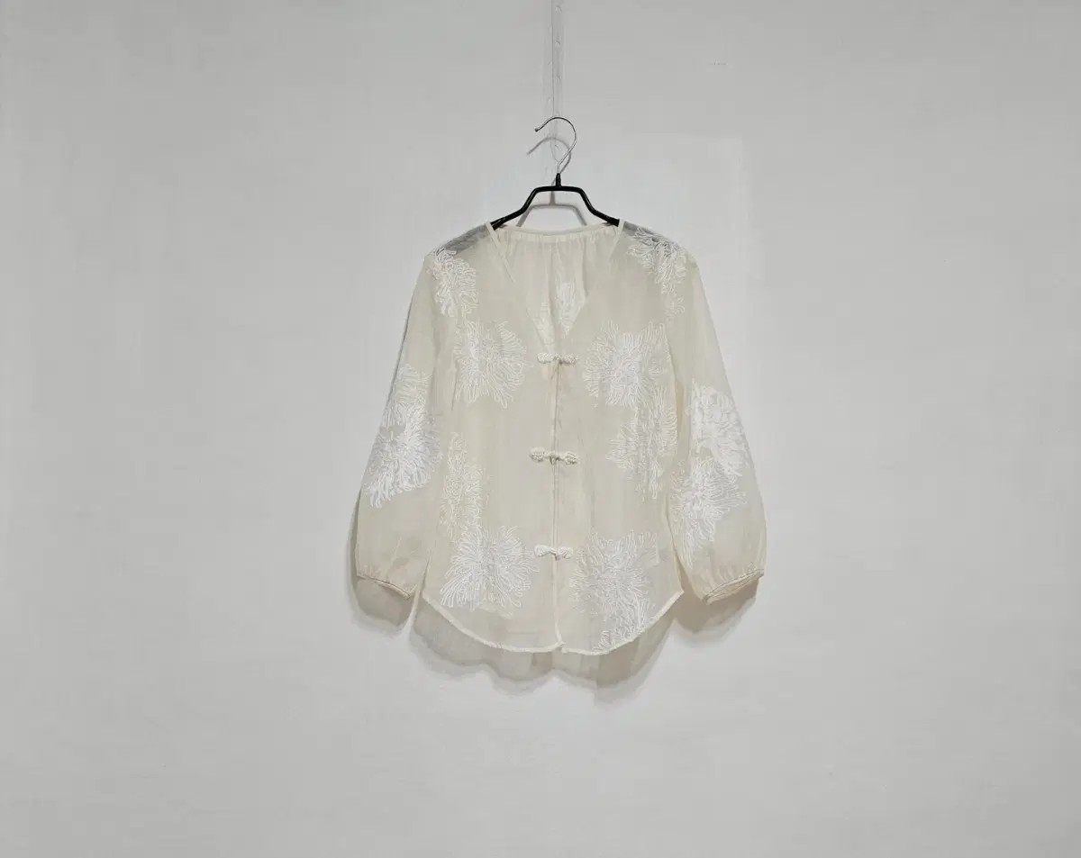 시스루 진주 자수블랏