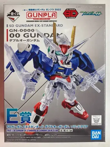 BANDAI SPIRITS 제일복권 기동전사 건담 건담 프라모델 2022 E상 더블오 건담 솔리드 클리어 SD 건담 EX 스탠다드