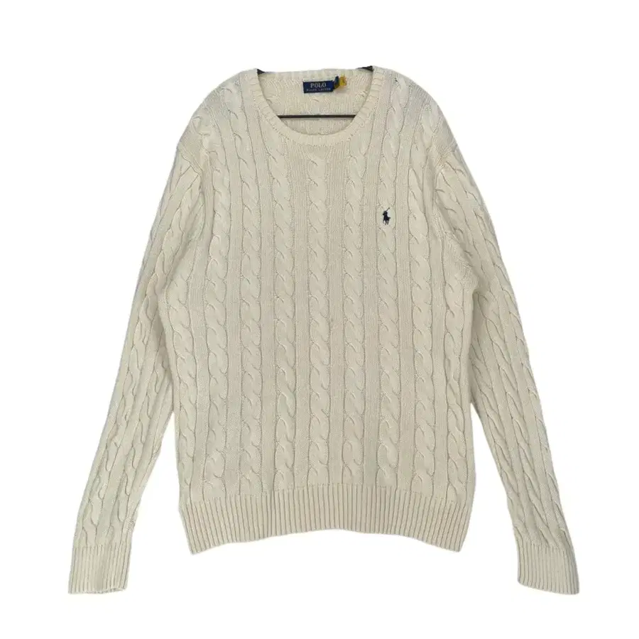 폴로 랄프로렌 Polo Ralph Lauren 아이보리 케이블 코튼 니트 XL