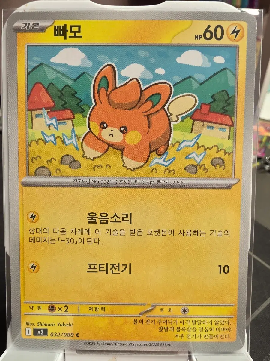 포켓몬 카드 빠모 032/080 C