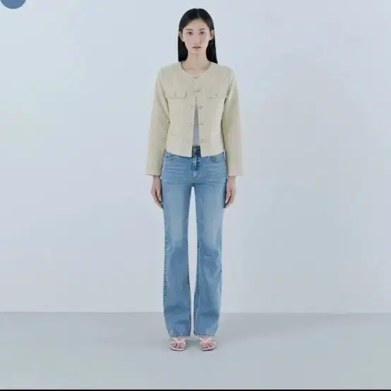 게스 OQ1D5002 여성 LBL 부츠컷 데님팬츠