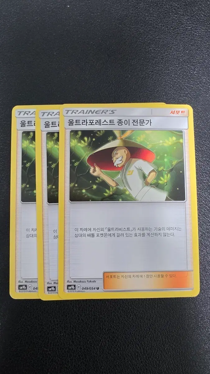 포켓몬 카드 울트라포레스트 종이 전문가 서포트