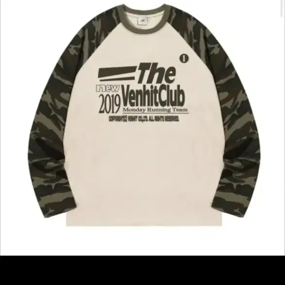VenhitClub 2019 래글런 긴팔 티셔츠 카모
