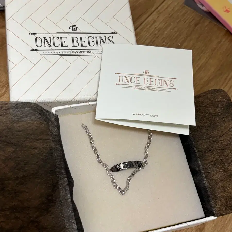 트와이스 ONCE BEGINS 반지 목걸이