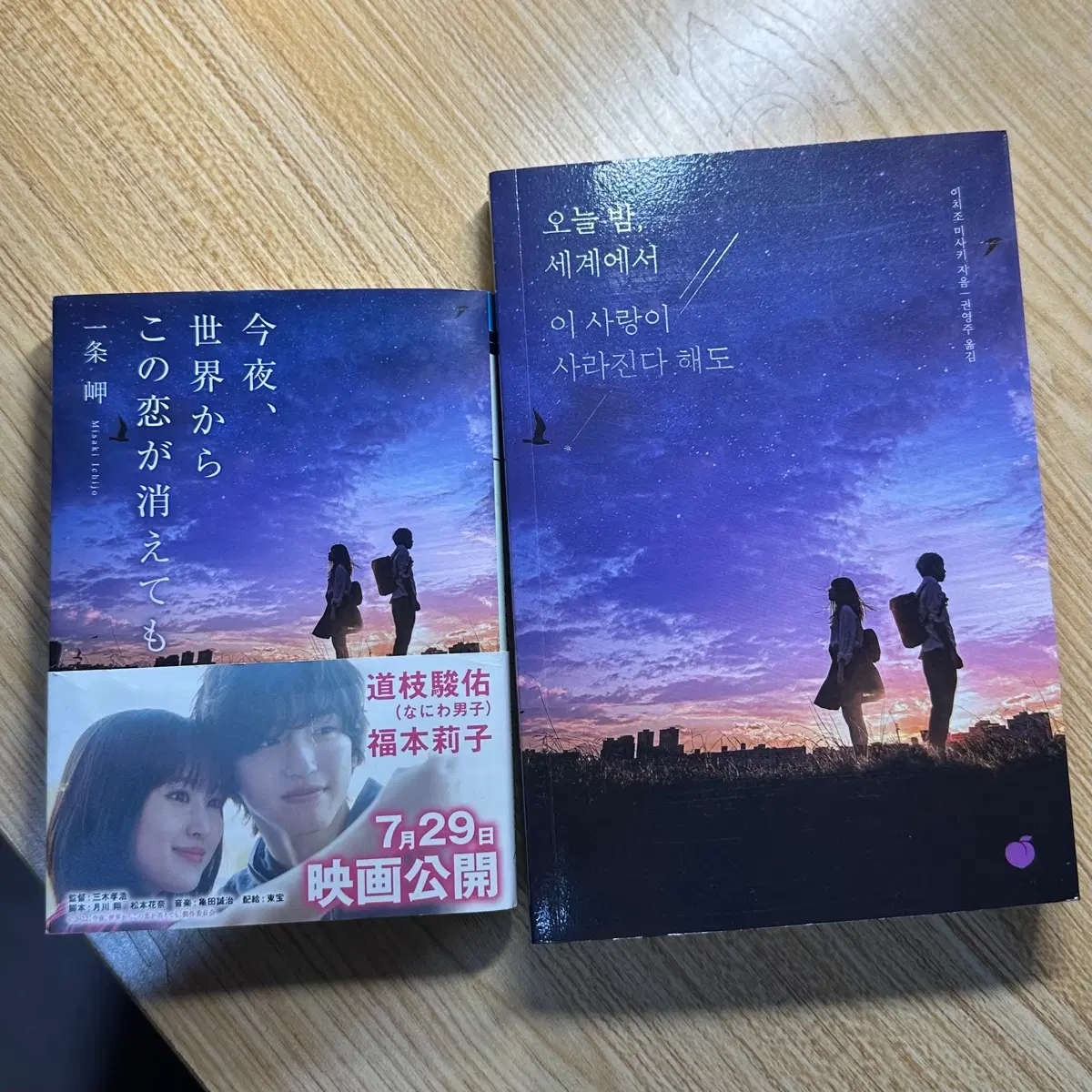 오늘밤 세계에서 이 사랑이 사라진다해도 책 원서,번역본 일괄 판매합니다!