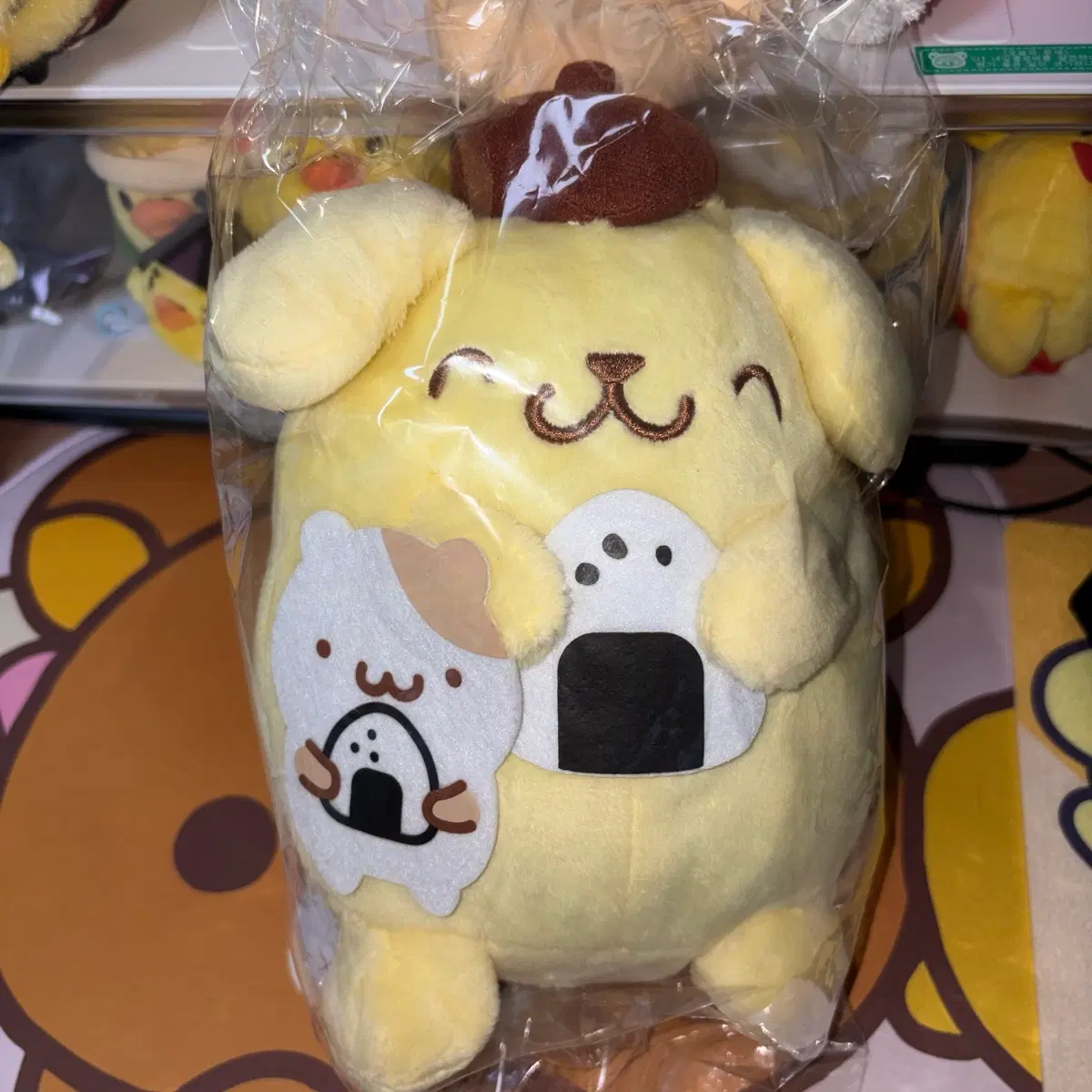산리오 폼폼푸린 머핀 오니기리 주먹밥 인형