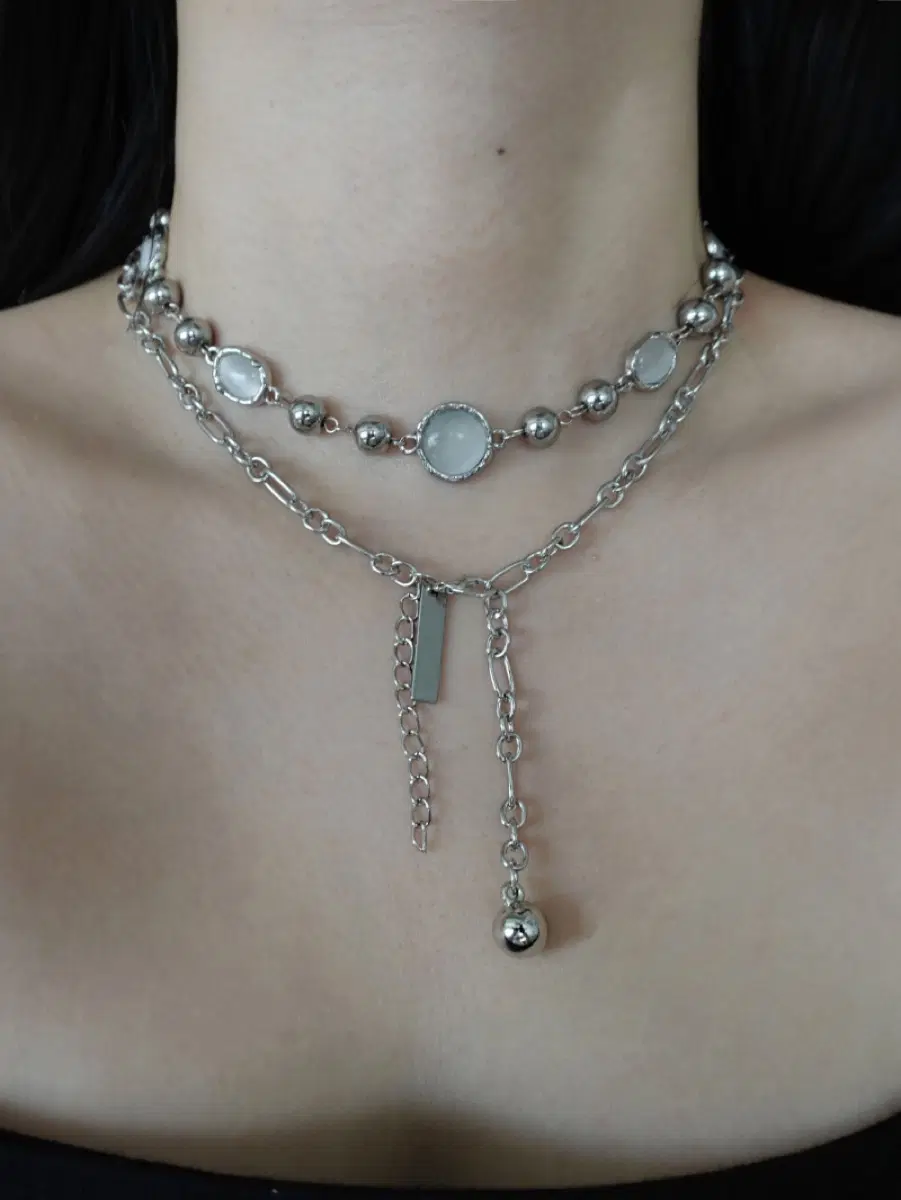 노드레스 round circle necklace