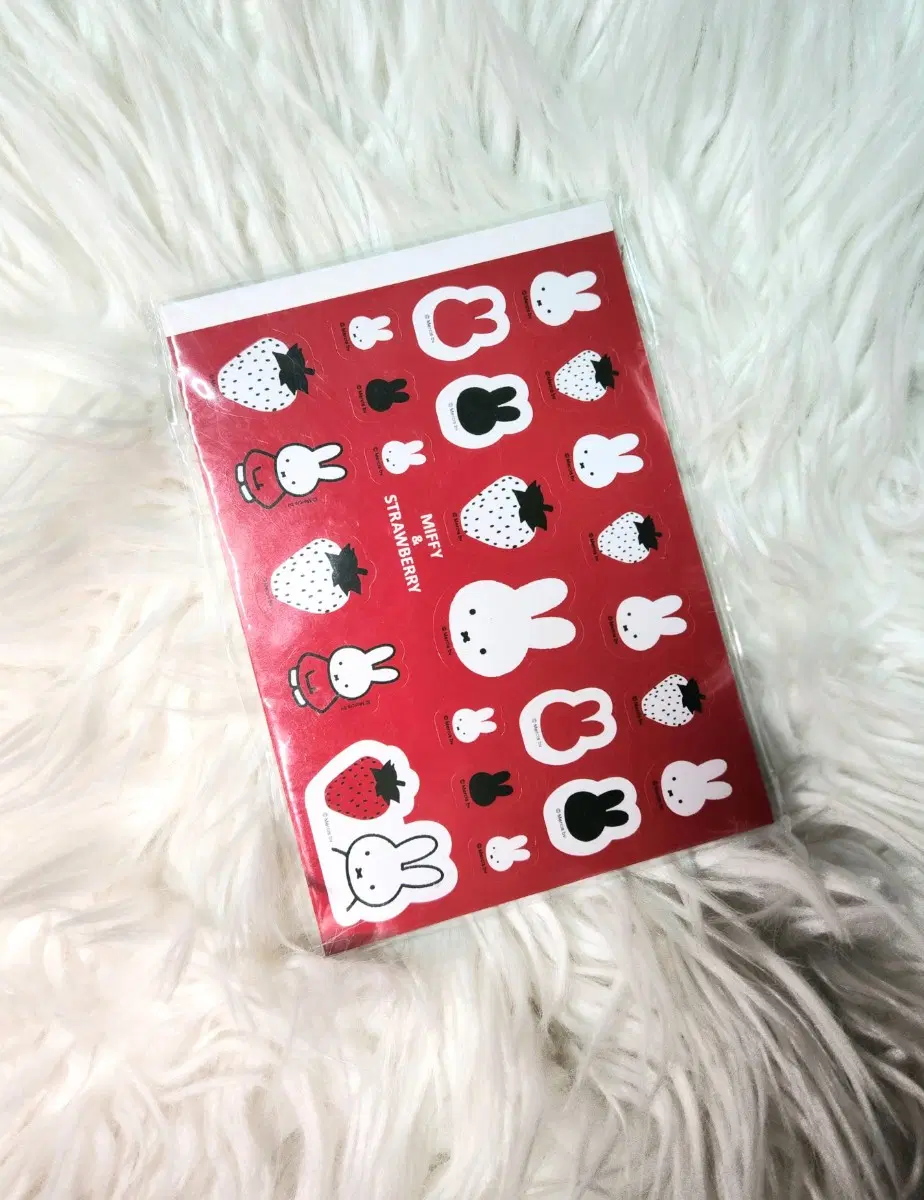 미피 딸기 메모패드 [14.8x10.5cm] 대떡메