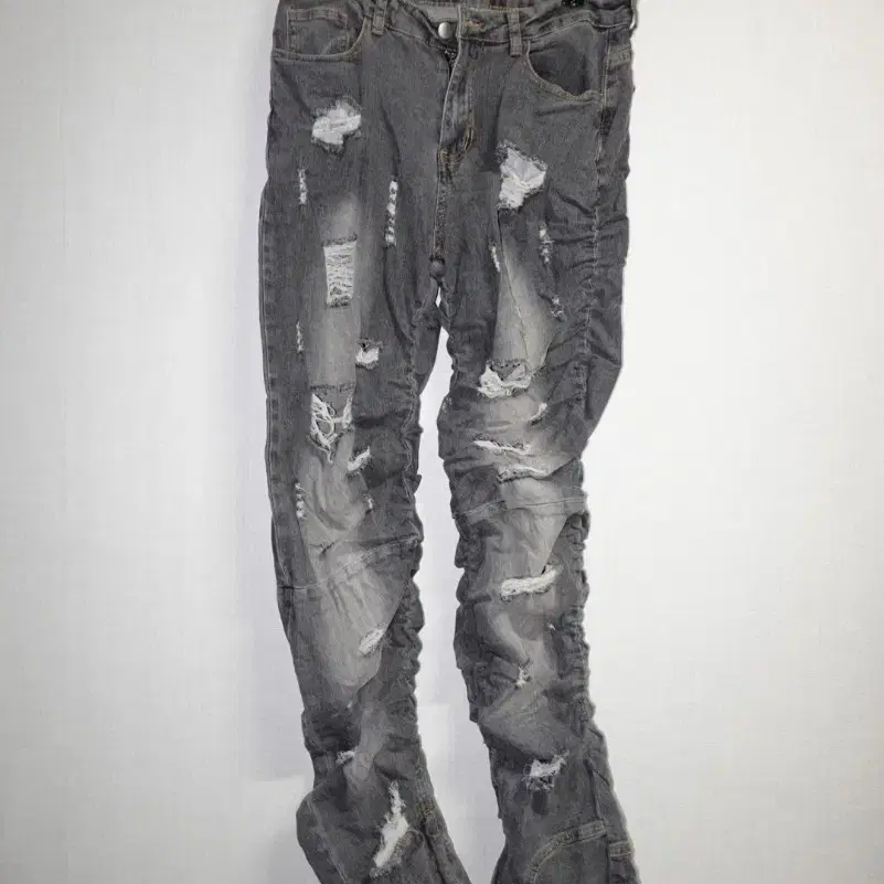 Stacked Distressed Denim
