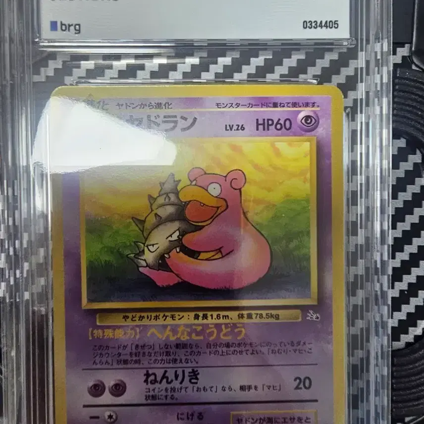 포켓몬카드 1997 일본 구판 야도란 화석의 비밀 BRG10 GEM MT