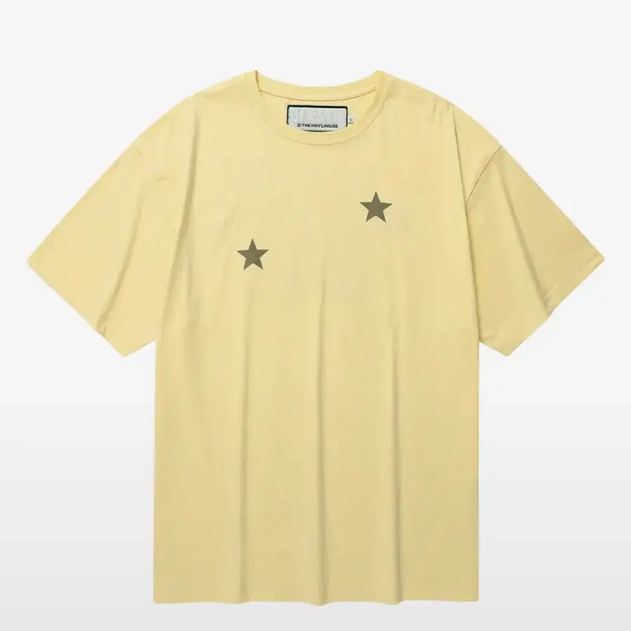 더바이닐하우스 star tee yellow