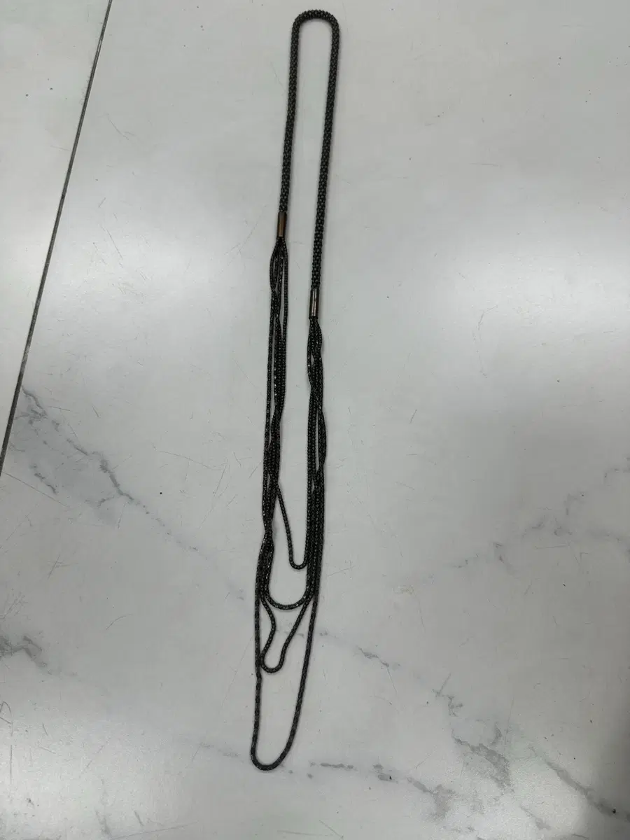 상태 양호한 빈티지 앤티크 멀티 스트랜드 메쉬 체인 롱 목걸이 팝니다